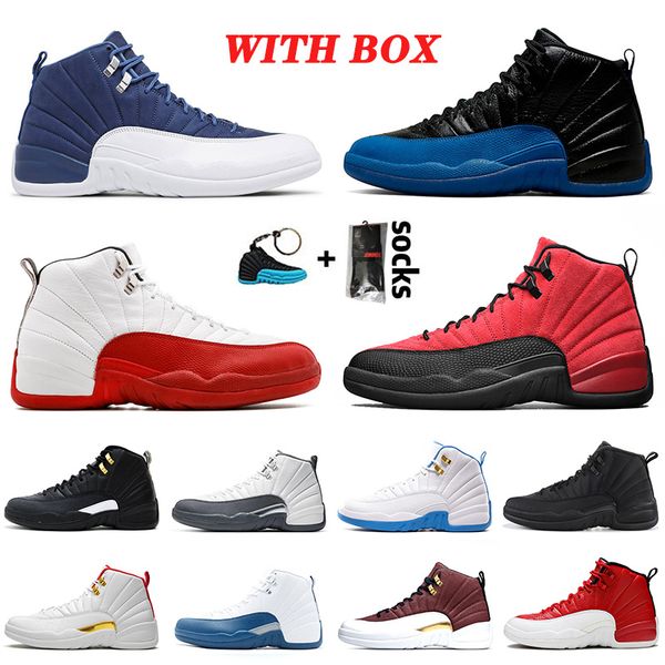 with box 2021 cherry 12 12s xii basketball jumpman shoes indigo game royal black flu game retro men women trainers sneakers, White;red
with box 2021 cherry 12 12s xii basketball jumpman shoes indigo game royal black flu game retro men women trainers sneakers, White;red