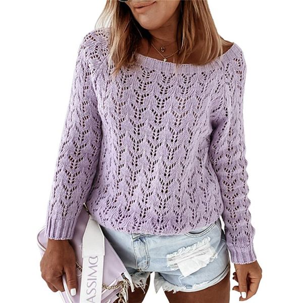 women pullover sweaters hollow casual simple solid color classic round neck spring loose sweaters clothing, White;black
women pullover sweaters hollow casual simple solid color classic round neck spring loose sweaters clothing, White;black