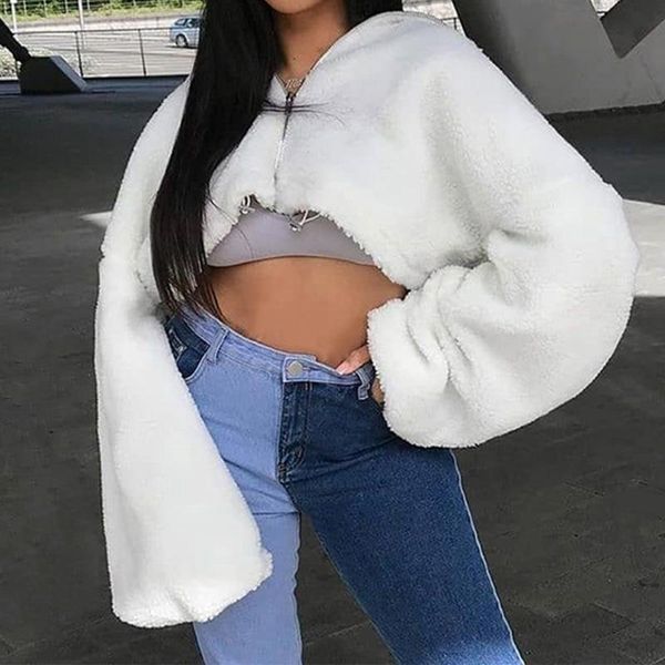 women's jackets klv women winter warm fuzzy plush zipper coat batwing long sleeve lapel oversized white jacket shaggy loose harajuku hi, Black;brown
women's jackets klv women winter warm fuzzy plush zipper coat batwing long sleeve lapel oversized white jacket shaggy loose harajuku hi, Black;brown