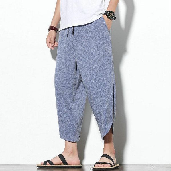 2020 summer men harem pants ankle-length cotton linen loose wide leg baggy mens joggers pants casual men trousers streetwear1, Black
2020 summer men harem pants ankle-length cotton linen loose wide leg baggy mens joggers pants casual men trousers streetwear1, Black