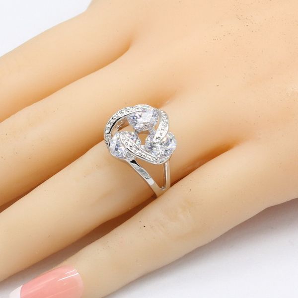 round white cubic zirconia silver color bridal jewelry sets for women bracelet stud earrings necklace pendant rings gift box
round white cubic zirconia silver color bridal jewelry sets for women bracelet stud earrings necklace pendant rings gift box