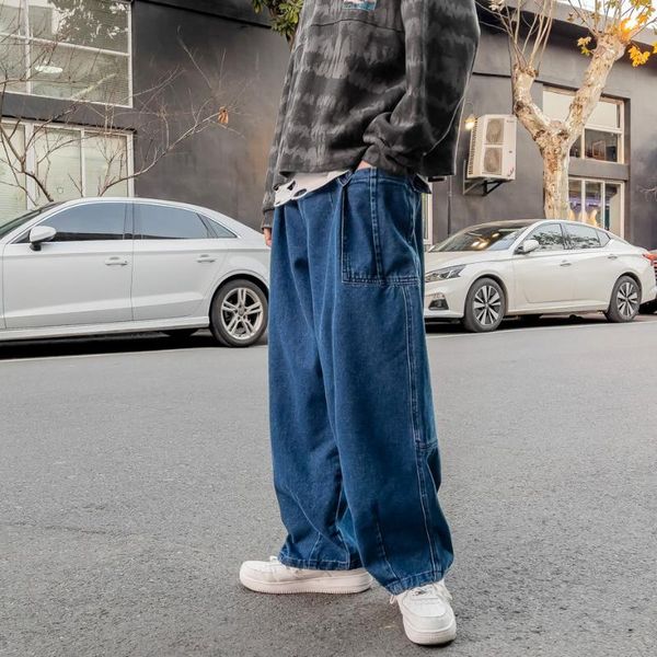 men's jeans 2021 hip hop streetwear black/blue casual pants baggy homme wide leg classic cargo pocket biker denim trousers
men's jeans 2021 hip hop streetwear black/blue casual pants baggy homme wide leg classic cargo pocket biker denim trousers