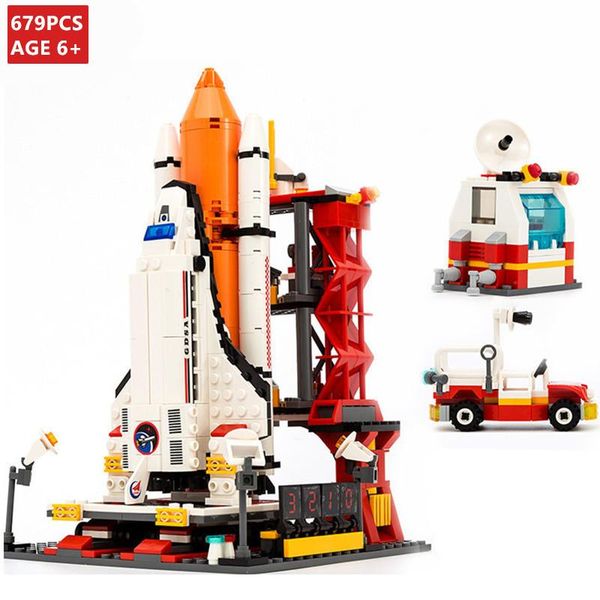 679pcs city spaceport space shuttle launch center building blocks sets brinquedos technic bricks educational toys for children yxlrzb
679pcs city spaceport space shuttle launch center building blocks sets brinquedos technic bricks educational toys for children yxlrzb