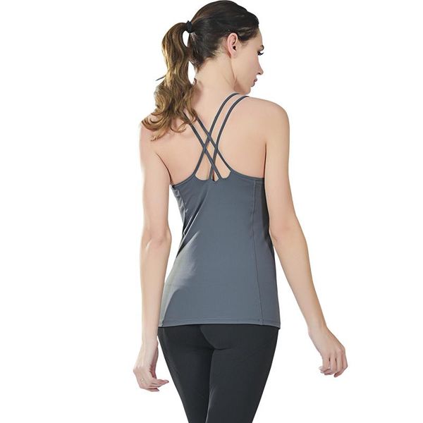 yoga sport vest fitness workout for women gym wear solid padded removable cup breathable running shirt, White;red
yoga sport vest fitness workout for women gym wear solid padded removable cup breathable running shirt, White;red