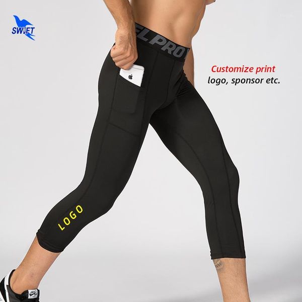 running pants customize men compression sport tights pocket capris gym fitness training jogging slim cropped trousers1, Black;blue
running pants customize men compression sport tights pocket capris gym fitness training jogging slim cropped trousers1, Black;blue