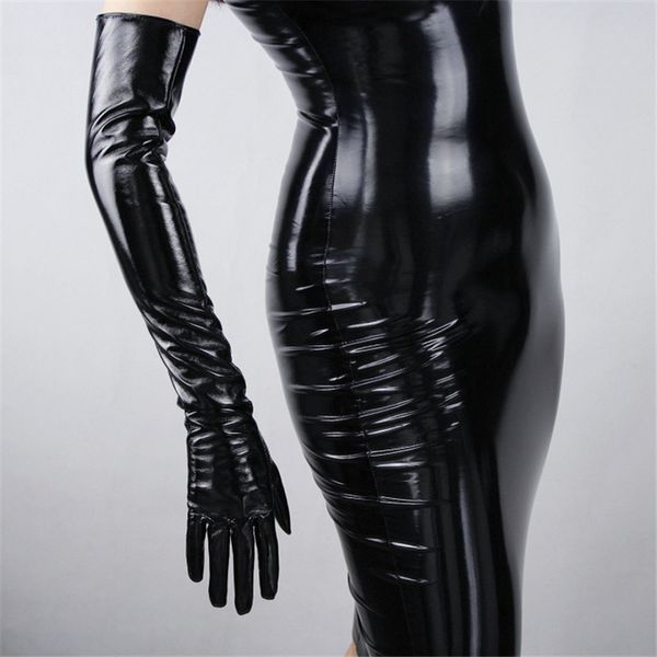 new patent leather extra long gloves 70cm long emulation leather pu bright leather bright black female wpu04 201104, Blue;gray
new patent leather extra long gloves 70cm long emulation leather pu bright leather bright black female wpu04 201104, Blue;gray