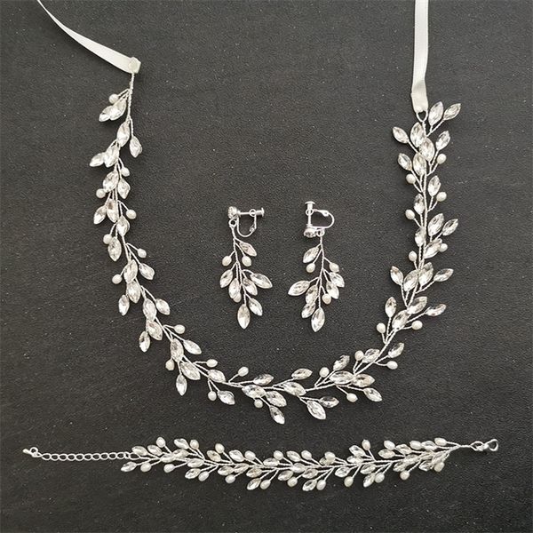 slbridal handmade freshwater pearls austrian crystal bridal wedding headband bracelet clip earring set women jewelry 201222, Slivery;crystal
slbridal handmade freshwater pearls austrian crystal bridal wedding headband bracelet clip earring set women jewelry 201222, Slivery;crystal