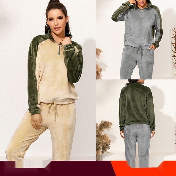 xqc0d for autumn set winter new gold velvet color matching sweater sweater sweatersports leisure two-piece and 2020 women x2r4i, Gray
xqc0d for autumn set winter new gold velvet color matching sweater sweater sweatersports leisure two-piece and 2020 women x2r4i, Gray