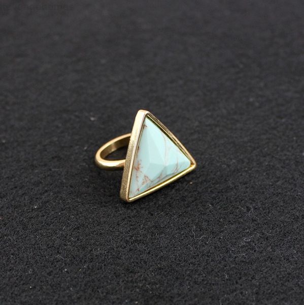 factory96vegold plated natural stone howlite geometry fashion triangle white blue turquoise ring for women jewelry, Golden;silver
factory96vegold plated natural stone howlite geometry fashion triangle white blue turquoise ring for women jewelry, Golden;silver