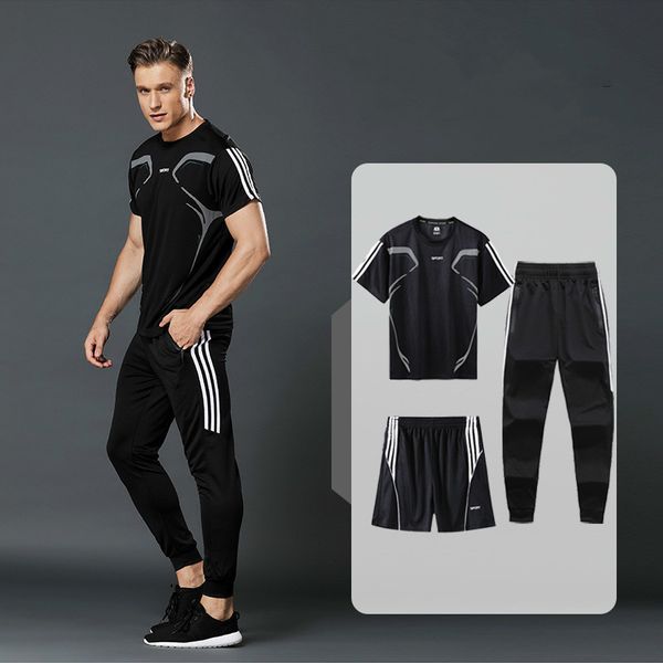 3pcs/ set summer men set sports casual two pieces suit short sleeve male streetwear shorts sets tracksuit man short sportswear 1004, Gray
3pcs/ set summer men set sports casual two pieces suit short sleeve male streetwear shorts sets tracksuit man short sportswear 1004, Gray