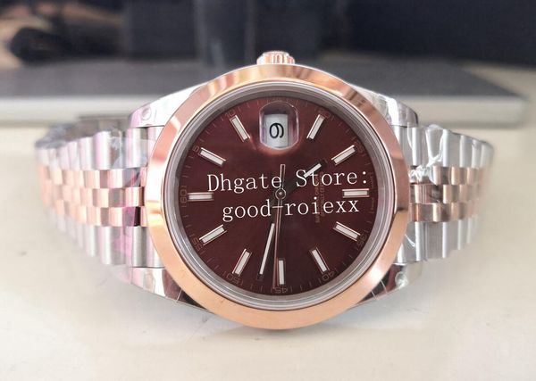 rose gold watches men automatic cal.3235 eta watch men's 904l steel jubilee bracelet 126303 smooth beze chocolate 41mm ew sundust dial, Slivery;brown
rose gold watches men automatic cal.3235 eta watch men's 904l steel jubilee bracelet 126303 smooth beze chocolate 41mm ew sundust dial, Slivery;brown