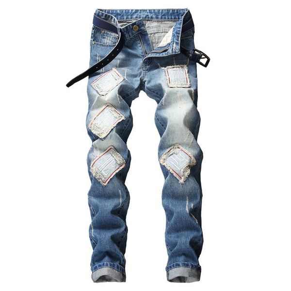 men's jeans 2d light blue mahjong badge paste cloth creative poker pants
men's jeans 2d light blue mahjong badge paste cloth creative poker pants