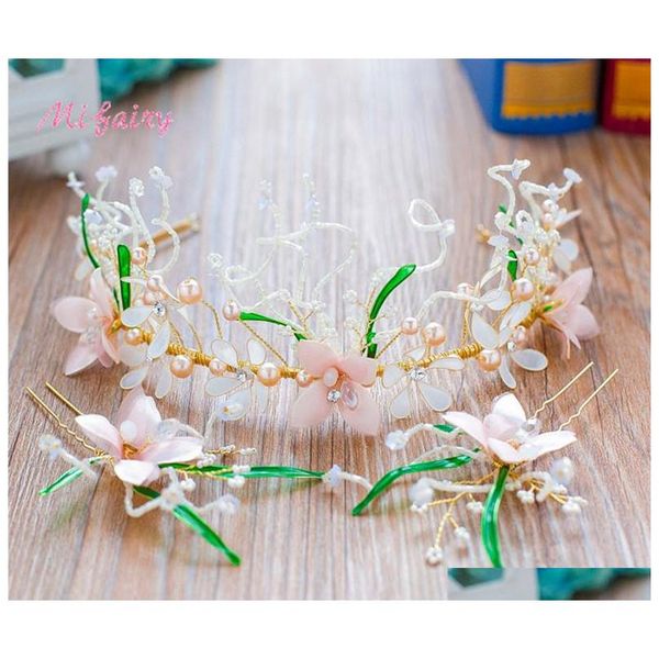 chic handmade flowers pearls half bridal crowns sets gold hairstyles for bride bohemian hairpieces sets h37-2 yaht1, Slivery;golden
chic handmade flowers pearls half bridal crowns sets gold hairstyles for bride bohemian hairpieces sets h37-2 yaht1, Slivery;golden