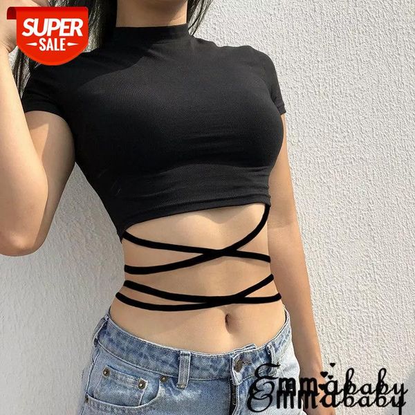 new trendy women clothes slim summer casual pullover short sleeve turtle neck bandage t-shirts one pieces #222t, White
new trendy women clothes slim summer casual pullover short sleeve turtle neck bandage t-shirts one pieces #222t, White