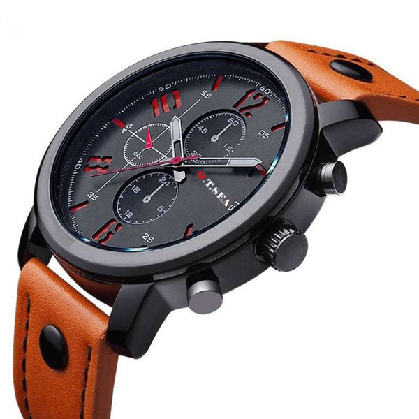 watch men's fashion leisure fashion quartz men's simple belt three eye three needle surface watch, Slivery;brown
watch men's fashion leisure fashion quartz men's simple belt three eye three needle surface watch, Slivery;brown