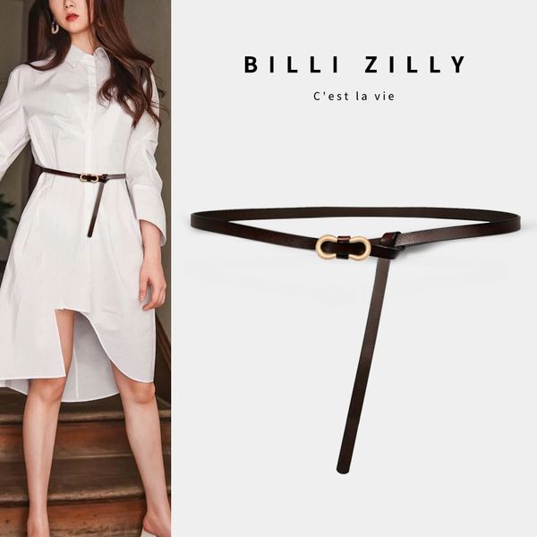 women's thin leather knot decoration suit versatile fashion with skirt shirt waist casual belt, Black;brown
women's thin leather knot decoration suit versatile fashion with skirt shirt waist casual belt, Black;brown