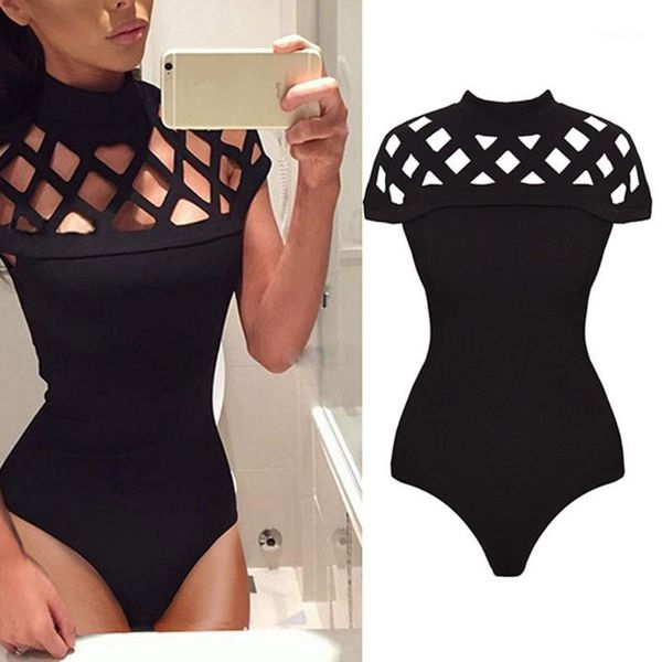 new fashion ladies choker high neck bodycon caged sleeves playsuits hollow out balck bodysuit jumpsuits for women 20201, Black;white
new fashion ladies choker high neck bodycon caged sleeves playsuits hollow out balck bodysuit jumpsuits for women 20201, Black;white