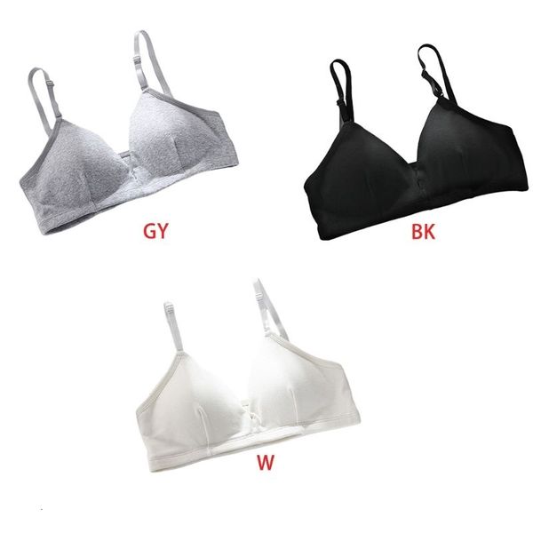 women young girls simple cotton underwear bra solid color triangle cup bralette padded spaghetti straps brassiere
women young girls simple cotton underwear bra solid color triangle cup bralette padded spaghetti straps brassiere