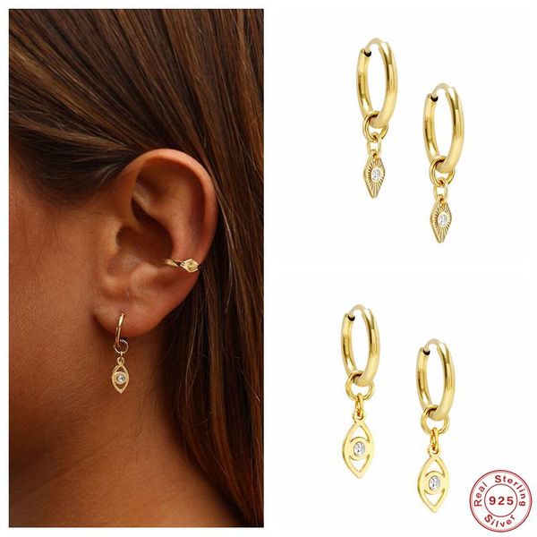 hoop & huggie gs 925 sterling silver crystal eyes pendant earrings for women girls gift mini zircon charm small circle jewelry, Golden;silver
hoop & huggie gs 925 sterling silver crystal eyes pendant earrings for women girls gift mini zircon charm small circle jewelry, Golden;silver