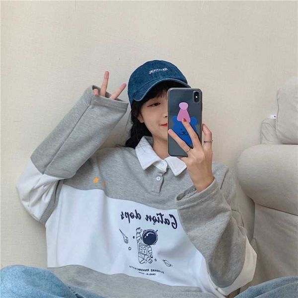splicing sweater cotton sleeve student korean brand fashion 2020 long polo new female t-shirt ncvse
splicing sweater cotton sleeve student korean brand fashion 2020 long polo new female t-shirt ncvse