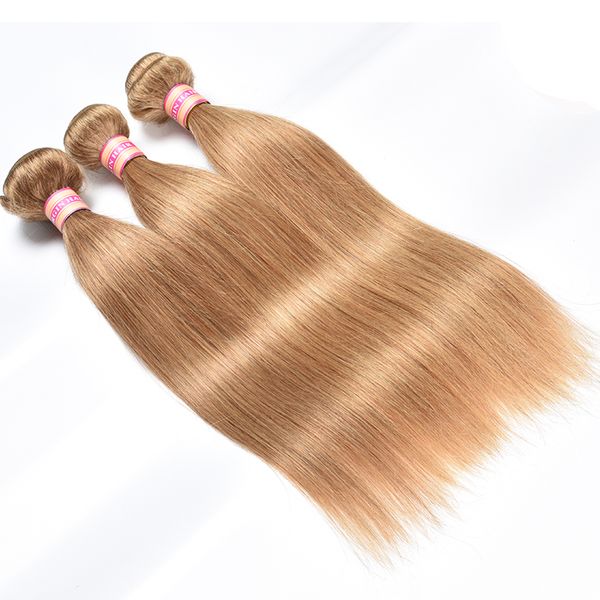 brazilian straight hair weave bundles with closure honey blonde human hair 3 bundles with closure 27# brazilian straight hair extension, Black;brown 
brazilian straight hair weave bundles with closure honey blonde human hair 3 bundles with closure 27# brazilian straight hair extension, Black;brown
