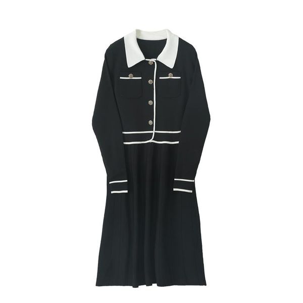 casual dresses women knitted dress turn-down collar long sleeve patchwork a-line fall winter bushness sweater elegant, Black;gray
casual dresses women knitted dress turn-down collar long sleeve patchwork a-line fall winter bushness sweater elegant, Black;gray