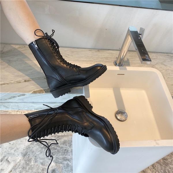 women's mid calf boots booties ladies low heels booties round toe fashion womens shoes 2020 rubber mid-calf punk rock, Black
women's mid calf boots booties ladies low heels booties round toe fashion womens shoes 2020 rubber mid-calf punk rock, Black