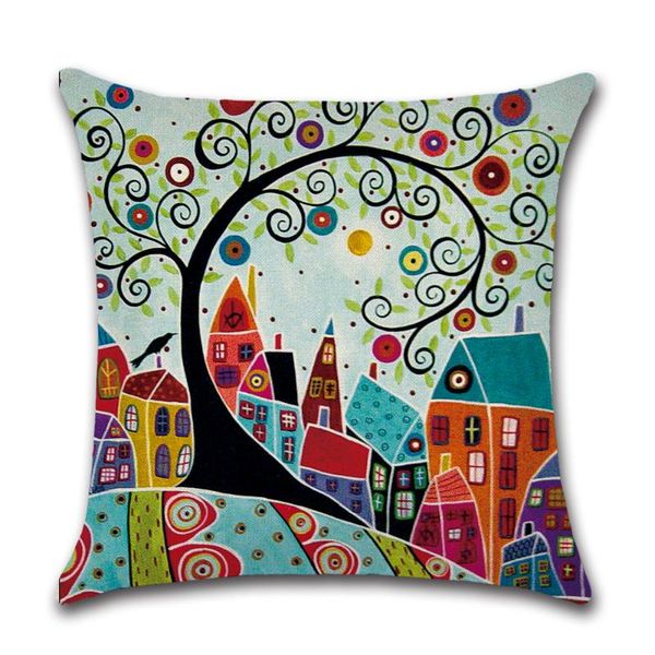 retro vintage hand painted cushion cover cartoon city tree printing throw pillow case 45x45cm linen/cotton decorative pillowcase
retro vintage hand painted cushion cover cartoon city tree printing throw pillow case 45x45cm linen/cotton decorative pillowcase
