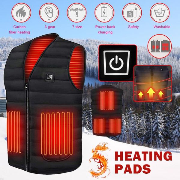 new smart heating vest 5 pieces heating film electric clothes usb 3 gears adjustable vest warm, Gray;blue
new smart heating vest 5 pieces heating film electric clothes usb 3 gears adjustable vest warm, Gray;blue