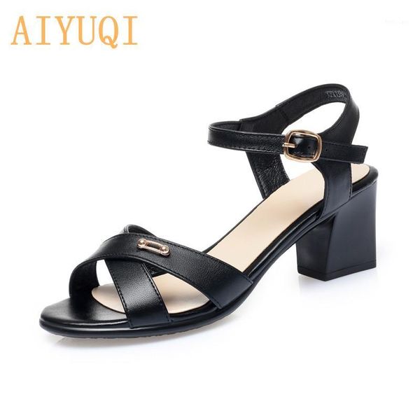 aiyuqi women's sandals summer 2020 new genuine leather women's shoes high heels open toe casual dress sandals1, Black
aiyuqi women's sandals summer 2020 new genuine leather women's shoes high heels open toe casual dress sandals1, Black