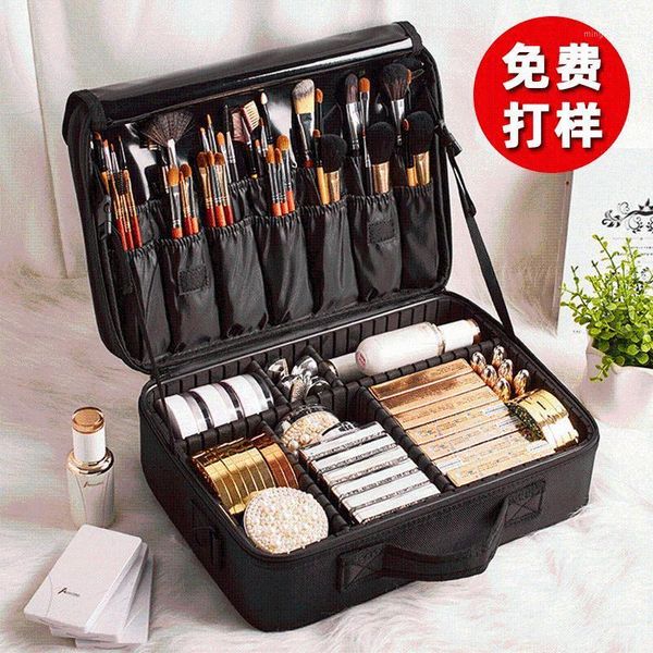 cosmetic bags & cases portable bag, multi-function hand-held makeup case, large double-layer custom embroidered nail kit1
cosmetic bags & cases portable bag, multi-function hand-held makeup case, large double-layer custom embroidered nail kit1
