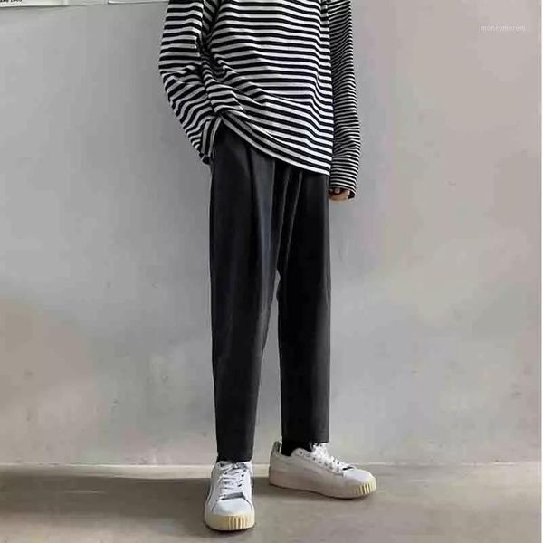 men's pants elastic autumn winter waist korean edition loose season large casual solid color1, Black
men's pants elastic autumn winter waist korean edition loose season large casual solid color1, Black