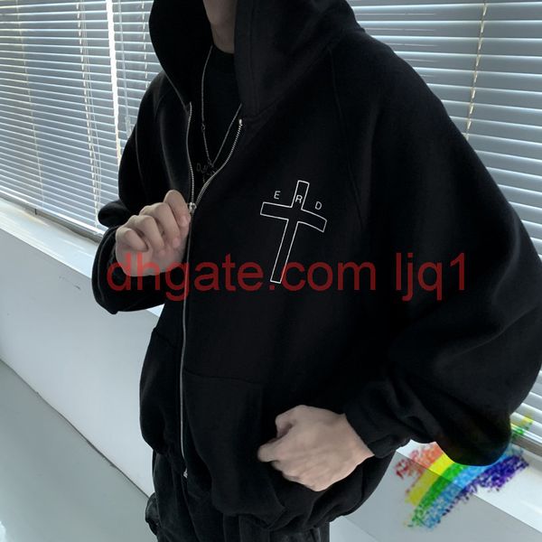 2021fwss black cardigan zipper hoodies men women 1 quality lettering on the back pullover hooded
2021fwss black cardigan zipper hoodies men women 1 quality lettering on the back pullover hooded