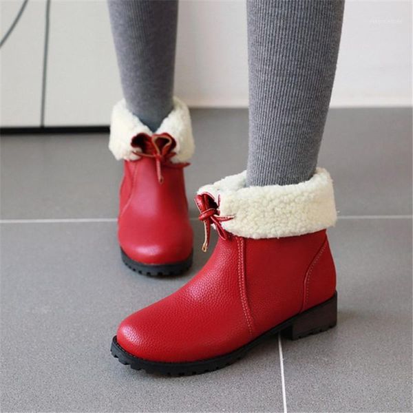 pxelena women snow boots sweet girls low heels winter warm ankle booties casual comfort soft daily shoes red plus size1, Black
pxelena women snow boots sweet girls low heels winter warm ankle booties casual comfort soft daily shoes red plus size1, Black