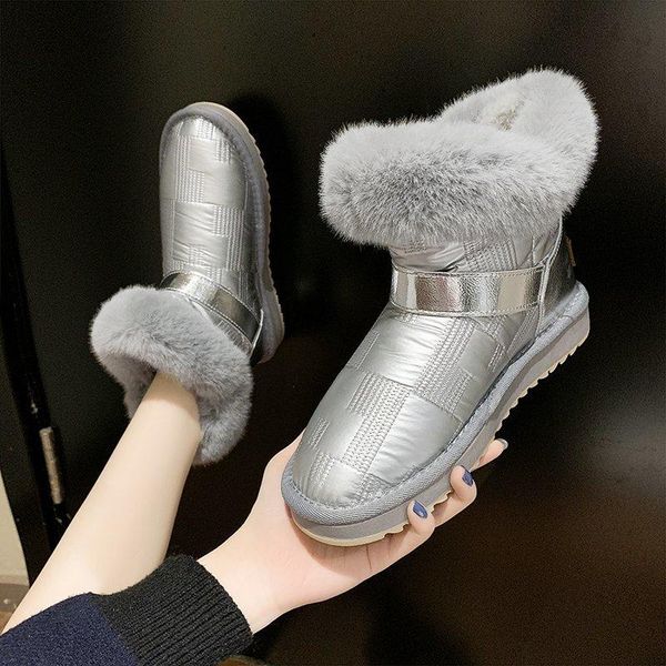 lucyever thicken short plush winter snow boots women warm fur low heel ankle boots woman non slip buckle cotton padded shoes, Black
lucyever thicken short plush winter snow boots women warm fur low heel ankle boots woman non slip buckle cotton padded shoes, Black
