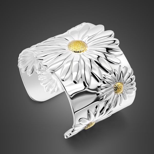 new designs jewelry hyperbole 50mm wide 100% 925 sterling silver bracelet cuff flowers bracelet for women accessories gift 1028, Black
new designs jewelry hyperbole 50mm wide 100% 925 sterling silver bracelet cuff flowers bracelet for women accessories gift 1028, Black