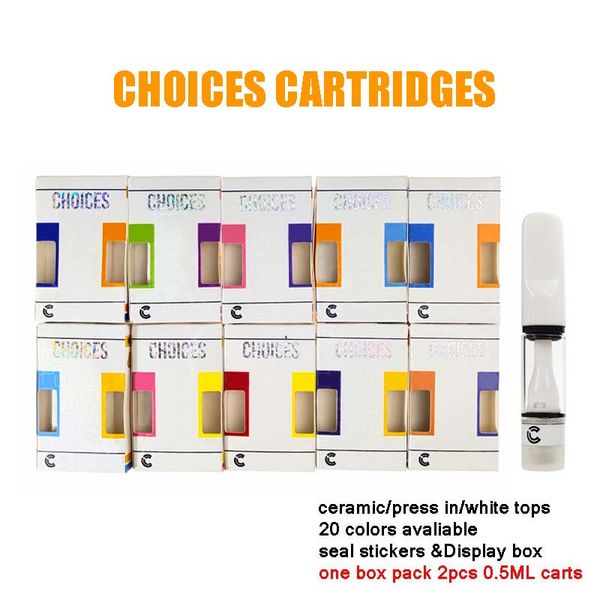 2021 choices full ceramic cartridge 510 thread vapes 0.5ml choices cartridge press in 0.5ml cart
2021 choices full ceramic cartridge 510 thread vapes 0.5ml choices cartridge press in 0.5ml cart