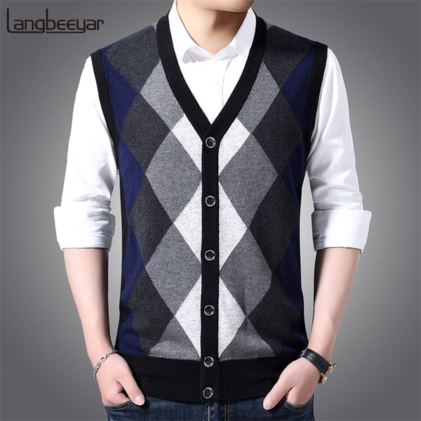 6% wool fashion sleeveless sweater men pullovers cardigan jumpers knitwear vest winter v neck slim fit casual clothing male lj200916, White;black
6% wool fashion sleeveless sweater men pullovers cardigan jumpers knitwear vest winter v neck slim fit casual clothing male lj200916, White;black