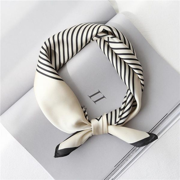 scarves simple temperament small square spring and autumn summer ins silk professional scarf literary hair band.1, Blue;gray
scarves simple temperament small square spring and autumn summer ins silk professional scarf literary hair band.1, Blue;gray