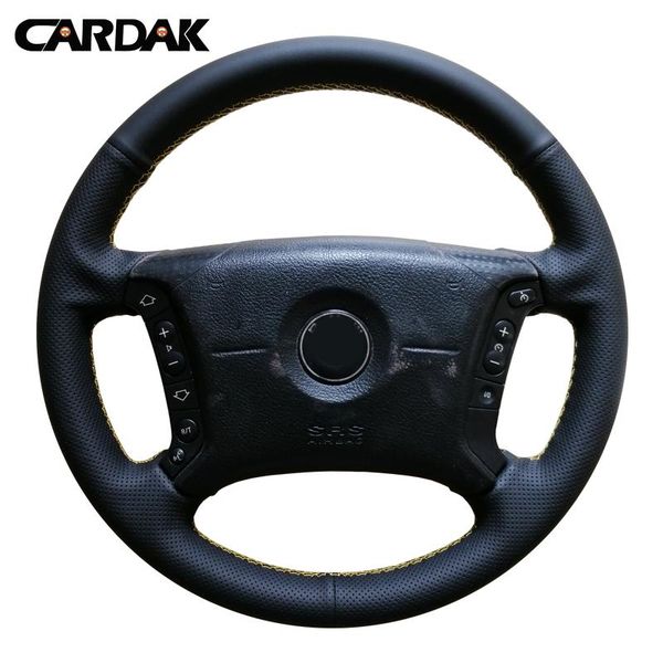 cardak diy black artificial leather hand-stitched car steering wheel cover for e46 318i x5 e53 325i e39
cardak diy black artificial leather hand-stitched car steering wheel cover for e46 318i x5 e53 325i e39