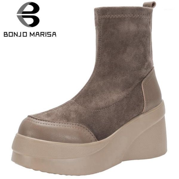 bonjomarisa female brand platform ankle boots patchwork thick bottom flock boots women black fashion casual design shoes woman1
bonjomarisa female brand platform ankle boots patchwork thick bottom flock boots women black fashion casual design shoes woman1