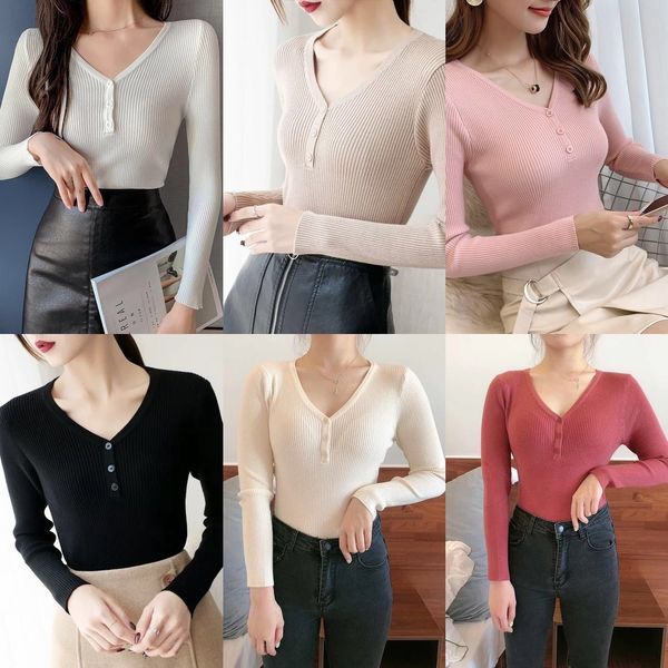 bnxsr new version and winter 2020 korean autumn of pullover sweatersweaterlong sleeve sweater sweater pullover v-neck bottoming women's, White;black
bnxsr new version and winter 2020 korean autumn of pullover sweatersweaterlong sleeve sweater sweater pullover v-neck bottoming women's, White;black