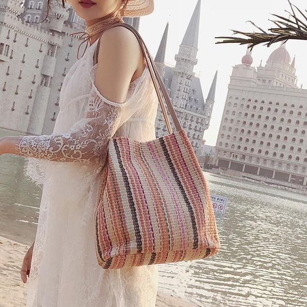 2020 new women straw bag bohemian bali rattan beach handbag casual tote lady vintage handmade kintted shoulder bags ribbons
2020 new women straw bag bohemian bali rattan beach handbag casual tote lady vintage handmade kintted shoulder bags ribbons