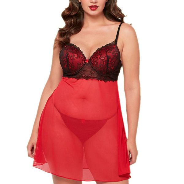 bras miaoersidai women v-neck backless nightgown floral lace satin bowknot plus size sleepwear dress christmas costumes with panty, Red;black
bras miaoersidai women v-neck backless nightgown floral lace satin bowknot plus size sleepwear dress christmas costumes with panty, Red;black