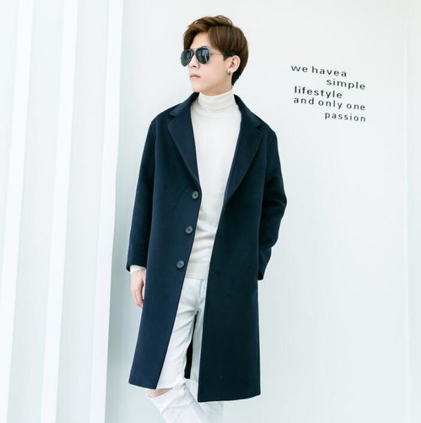 single-breasted woolen coat men trench coat long sleeves youth single breasted overcoat mens cashmere loose clothes s - 9xl, Black
single-breasted woolen coat men trench coat long sleeves youth single breasted overcoat mens cashmere loose clothes s - 9xl, Black