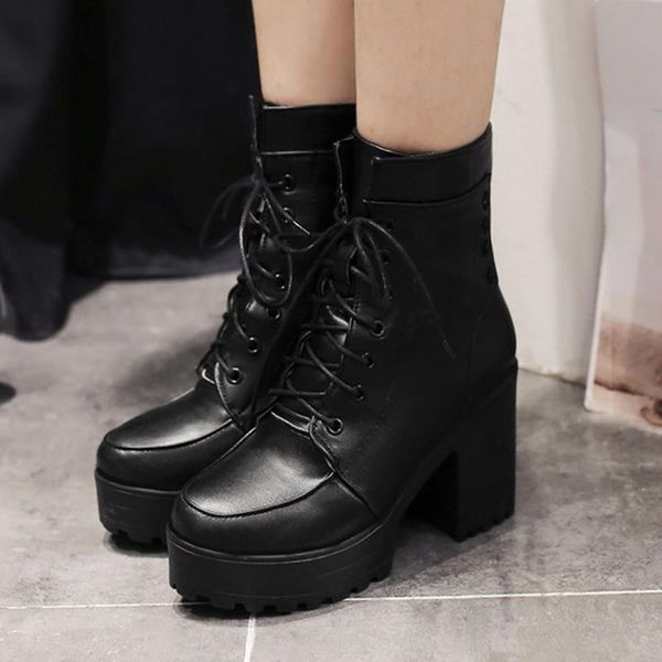 boots lapolaka 2021 fashion big size 43 lace up ankle woman shoes platform thick high heels comfy autumn winter female, Black
boots lapolaka 2021 fashion big size 43 lace up ankle woman shoes platform thick high heels comfy autumn winter female, Black
