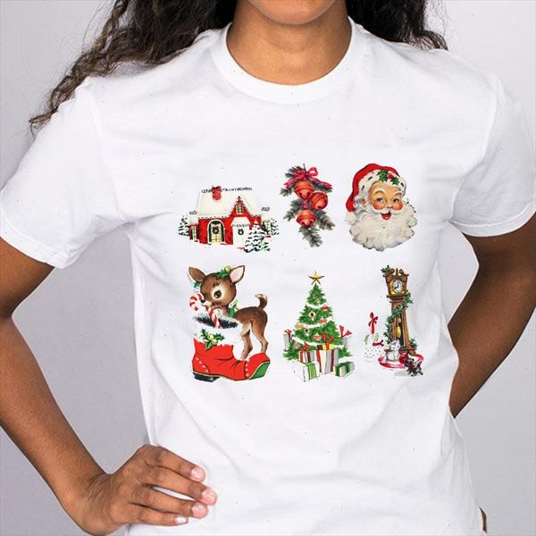 women graphic cartoon classic vintage santa claus holiday merry christmas tees clothes print lady female t shirt t shirt, White
women graphic cartoon classic vintage santa claus holiday merry christmas tees clothes print lady female t shirt t shirt, White