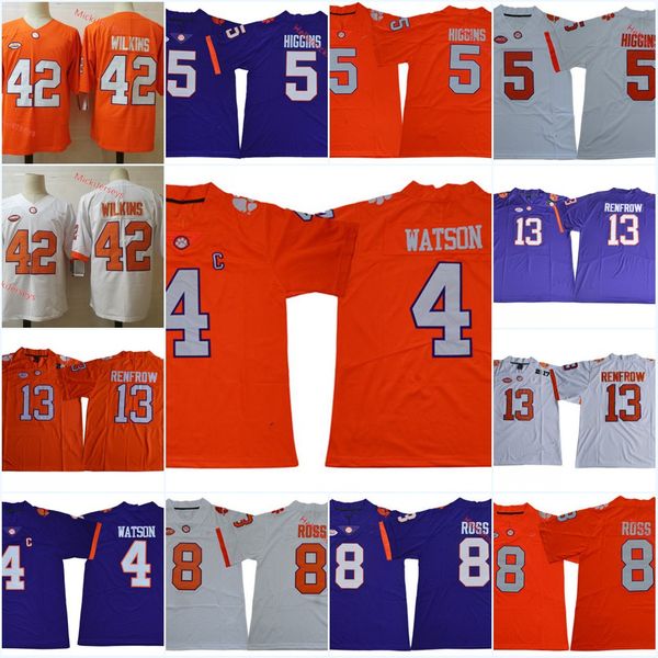 mens ncaa clemson tigers deshaun watson football jerse 13 hunter renfrow 42 christian wilkins #8 justyn ross 5 tee higgins clemson jersey, Black
mens ncaa clemson tigers deshaun watson football jerse 13 hunter renfrow 42 christian wilkins #8 justyn ross 5 tee higgins clemson jersey, Black