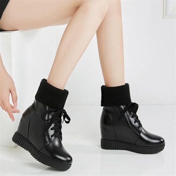 trainers shoes womens lace up knitting high heel ankle boots winter warm pumps wedges platform punk creepers shoes sneaker, Black 
trainers shoes womens lace up knitting high heel ankle boots winter warm pumps wedges platform punk creepers shoes sneaker, Black