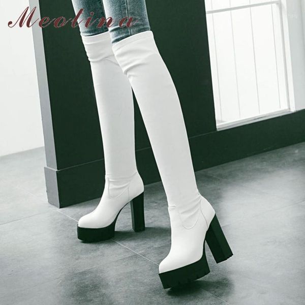 boots meotina winter over the knee women slim stretch platform block heel thigh high super shoes lady 33-431, Black
boots meotina winter over the knee women slim stretch platform block heel thigh high super shoes lady 33-431, Black